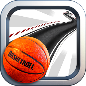 BasketRoll 3D Rolling Ball Logo