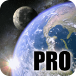 Earth Moon in HD Gyro 3D PRO Parallax Wallpaper Logo