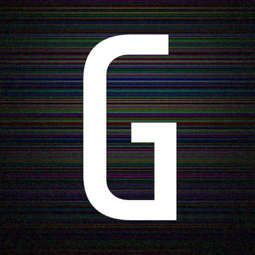 Glitchy use stunning glitch vhs distort effects Logo