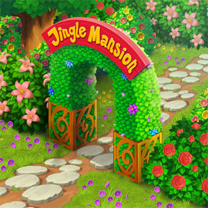 Jingle Mansion match 3 adventure story games free Logo b
