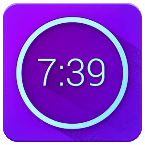 Neon Alarm Clock Logo