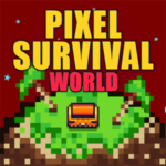 Pixel Survival World Online Action Survival Game Logo