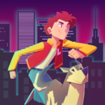 Top Run Retro Pixel Adventure Logo