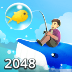 2048 fishing logo