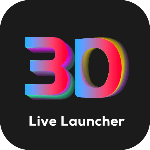 3d launcher logo