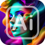 ai generated art 4k wallpaper logo