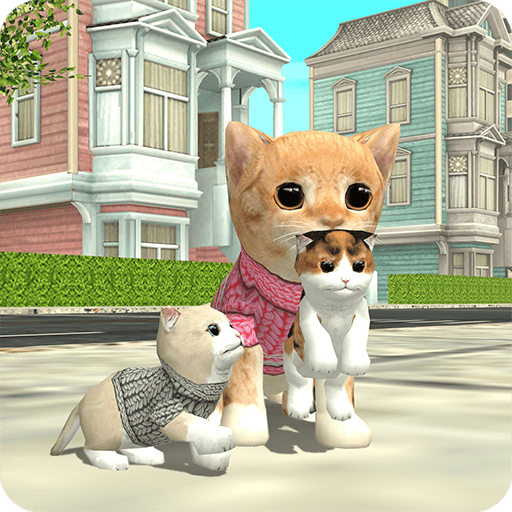 cat sim online play with cats logo