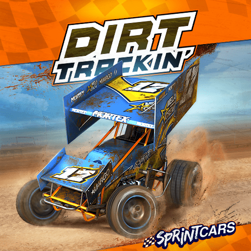 dirt trackin sprint cars logo