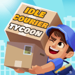 idle courier tycoon logo