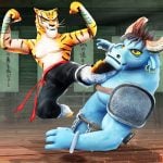 kung fu animal fighting games logo