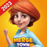 merge town design farm logo