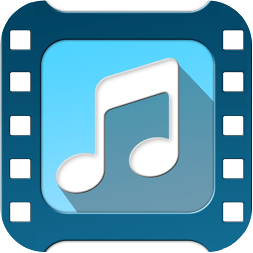 music video editor add audio logo