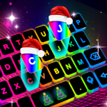 neon led keyboard logo