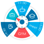 s graph calendar clock widget pro logo