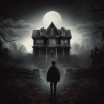 scary mansion horror game 3d logo
