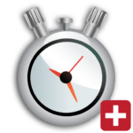 stopwatch timer plus logo