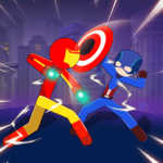 super stickman heroes fight logo