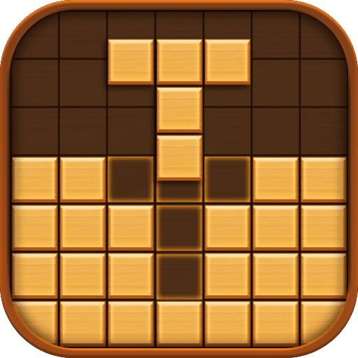 wood block puzzle logo