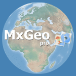 world atlas map mxgeo pro logo